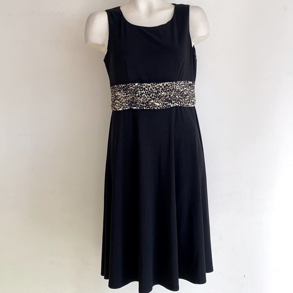 Jessica Howard dress 10P w leopard trim $109
